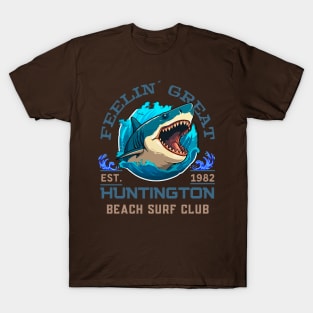 Shark Summer - Feeling Great Est 1982 Huntington Beach Surf Club T-Shirt